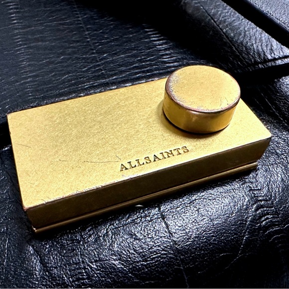 [ ALLSAINTS ] Harley Eel Embossed Leather Crossbody Bag w: luxe Clasp : … - Picture 3 of 9